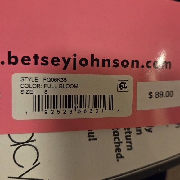 NWT Betsey Johnson Full Bloom Floral Print Scuba Knit Cocktail Dress Women's 8 - Picture 3 of 9